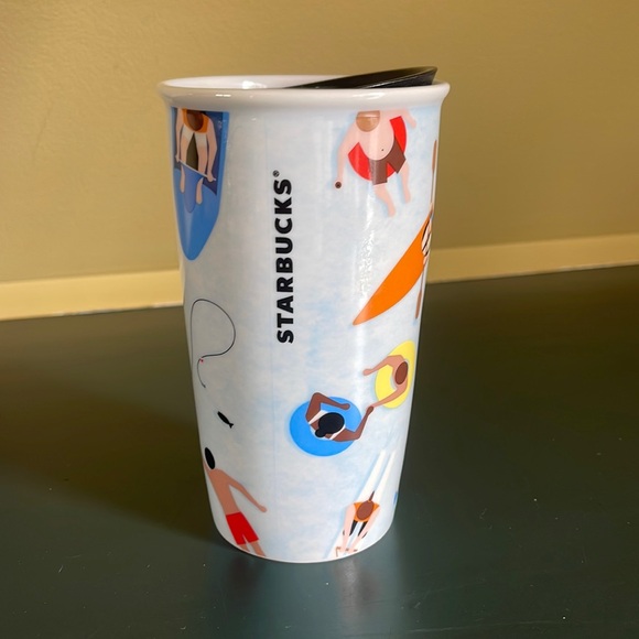 12 ounce Starbucks travel  mug tumbler with lid - Picture 2 of 4